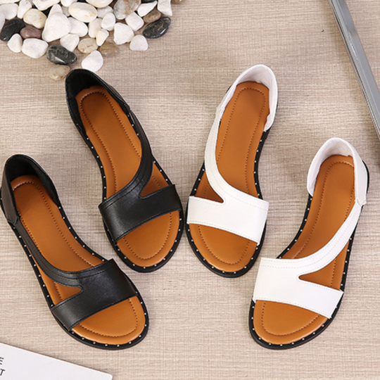 Elegante dames sandalen van premium leder – ElaraLuxe - Glamorix
