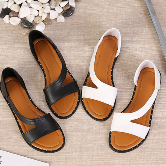 Elegante leren avond sandalen met verstelbaar bandje – LUNÉA VELVÉ - Glamorix