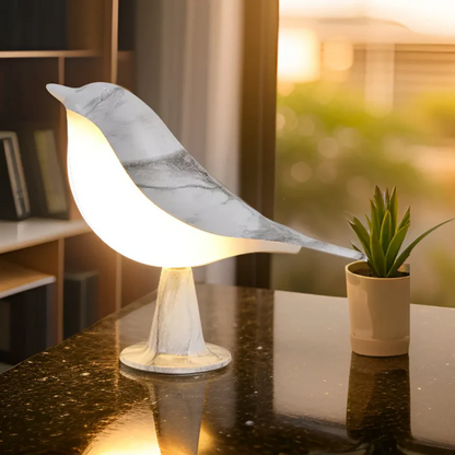 FeatherGlow - Stijlvolle LED-vogellamp met Aanraakbediening en Aromatherapie