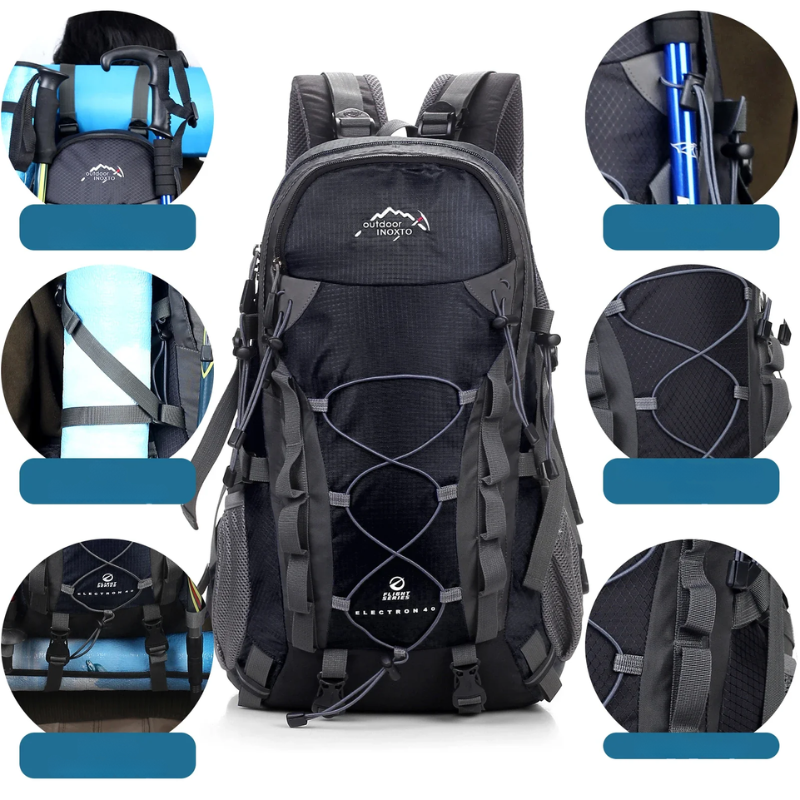 Waterdichte trekkingrugzak met ergonomisch design – TRAILCORE PRO - Glamorix