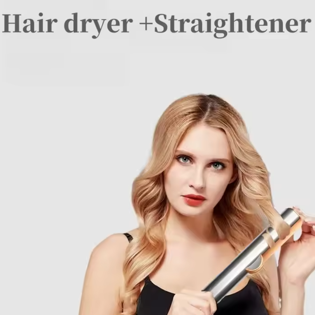 2-in-1 föhn en stijltang voor moeiteloos glad haar – AIRSTRAIGHT PRO - Glamorix