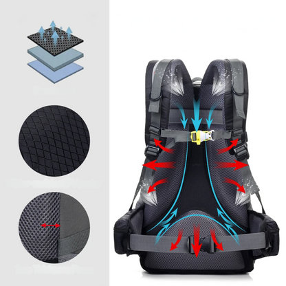 Waterdichte trekkingrugzak met ergonomisch design – TRAILCORE PRO - Glamorix
