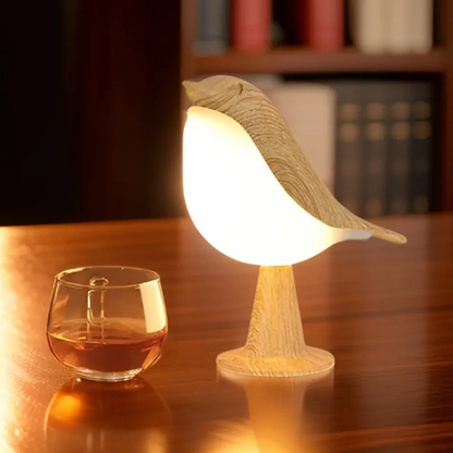 FeatherGlow - Stijlvolle LED-vogellamp met Aanraakbediening en Aromatherapie
