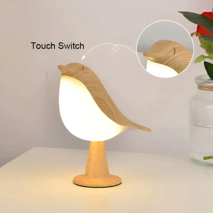 FeatherGlow - Stijlvolle LED-vogellamp met Aanraakbediening en Aromatherapie