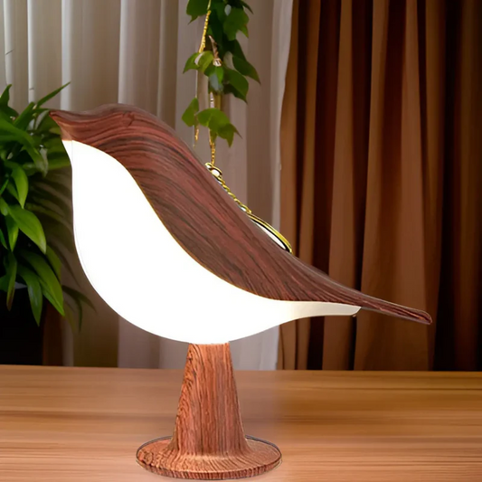 FeatherGlow - Stijlvolle LED-vogellamp met Aanraakbediening en Aromatherapie