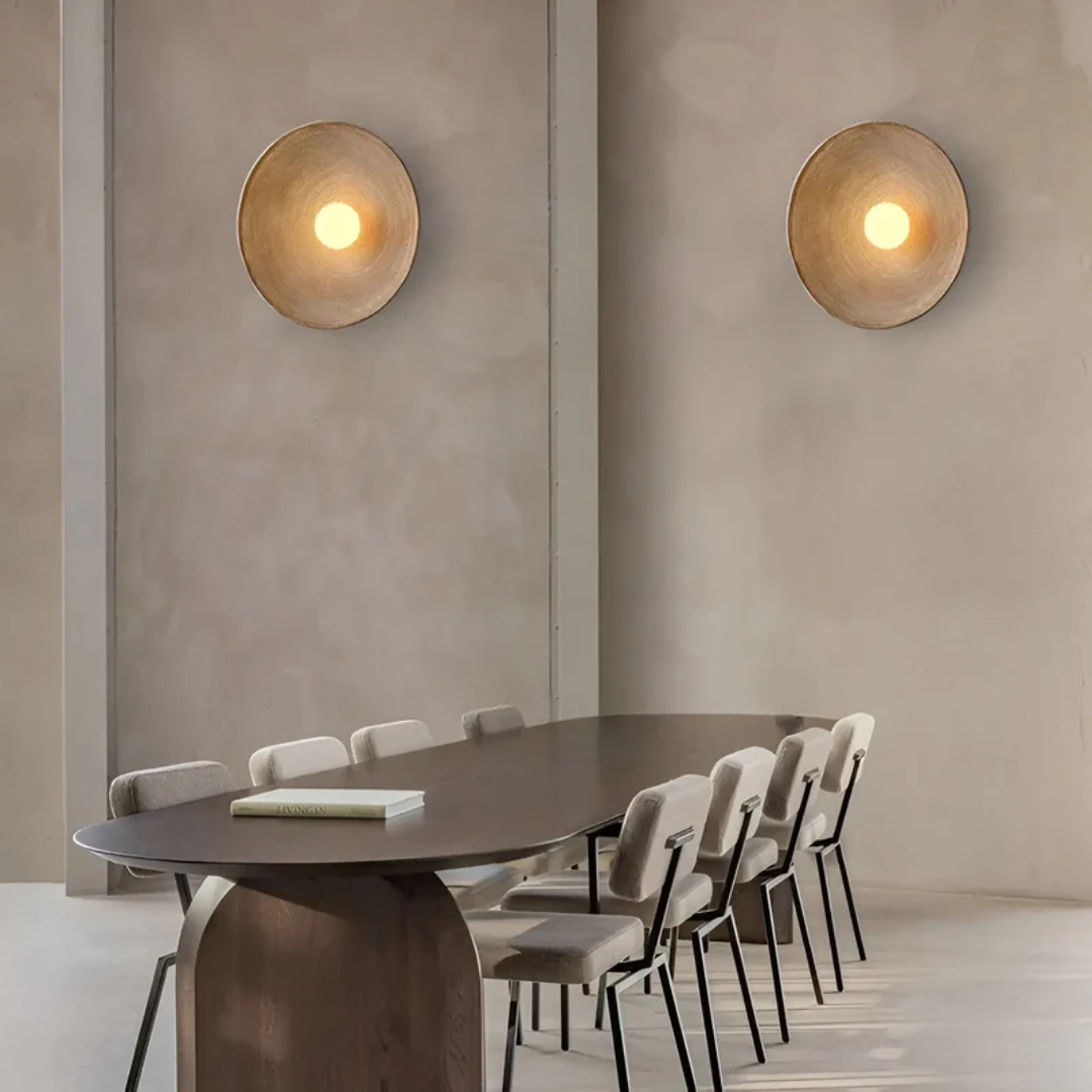 ZenAura - Minimalistische Wabi-Sabi Wandlamp
