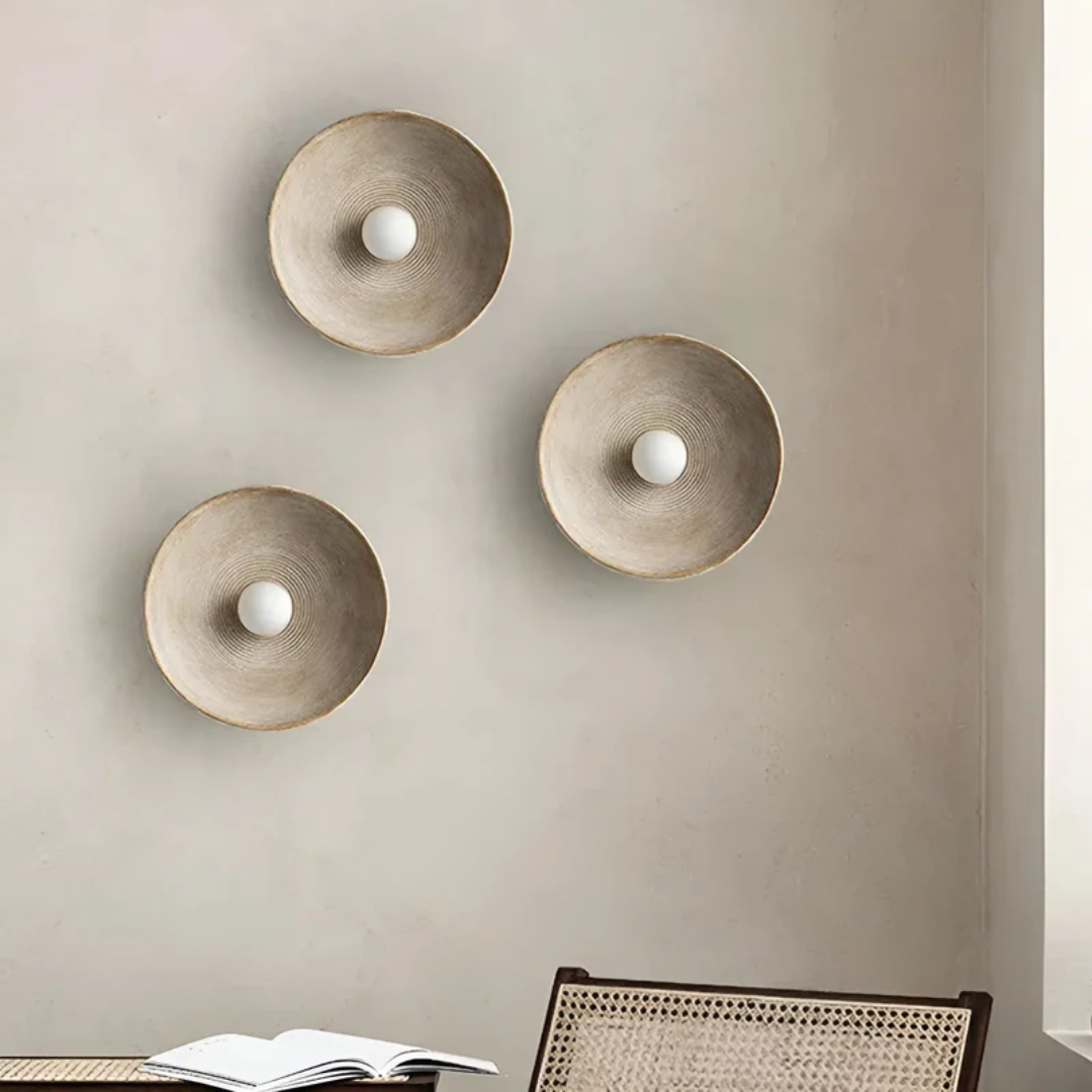 ZenAura - Minimalistische Wabi-Sabi Wandlamp