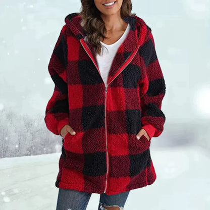 CELINE - Geruite winterjas voor dames