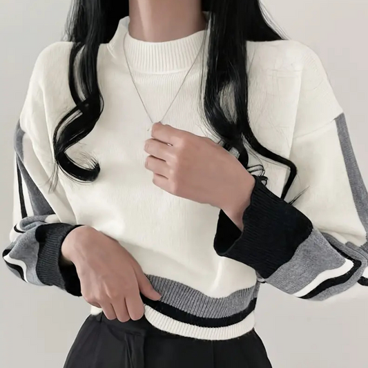 Zachte dames sweater top met relaxte pasvorm – SORELLA CozyTop - Glamorix