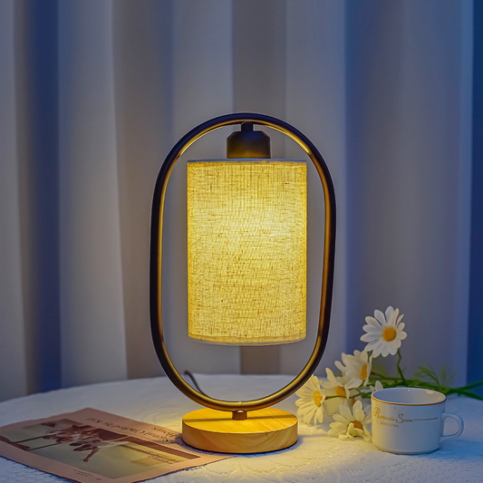 WOODLUX – Klassieke stijlvolle houten tafellamp