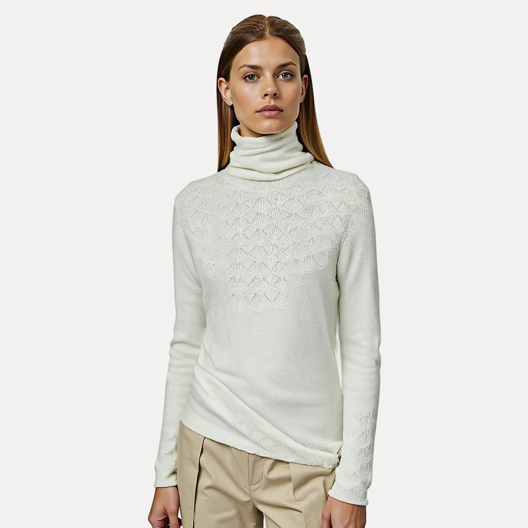 EMMELINE – Dames coltrui met fijne knit en tijdloze pasvorm - Glamorix