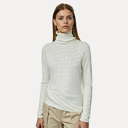 EMMELINE – Dames coltrui met fijne knit en tijdloze pasvorm - Glamorix
