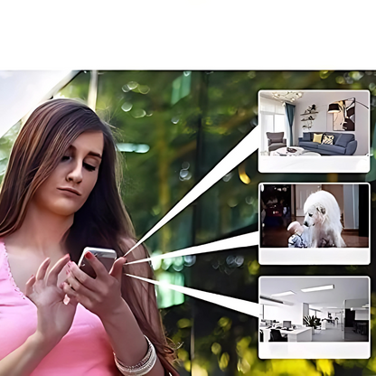 Draadloze HD binnencamera voor slimme huisbeveiliging en live monitoring – DOMOVIA SafeView - Glamorix