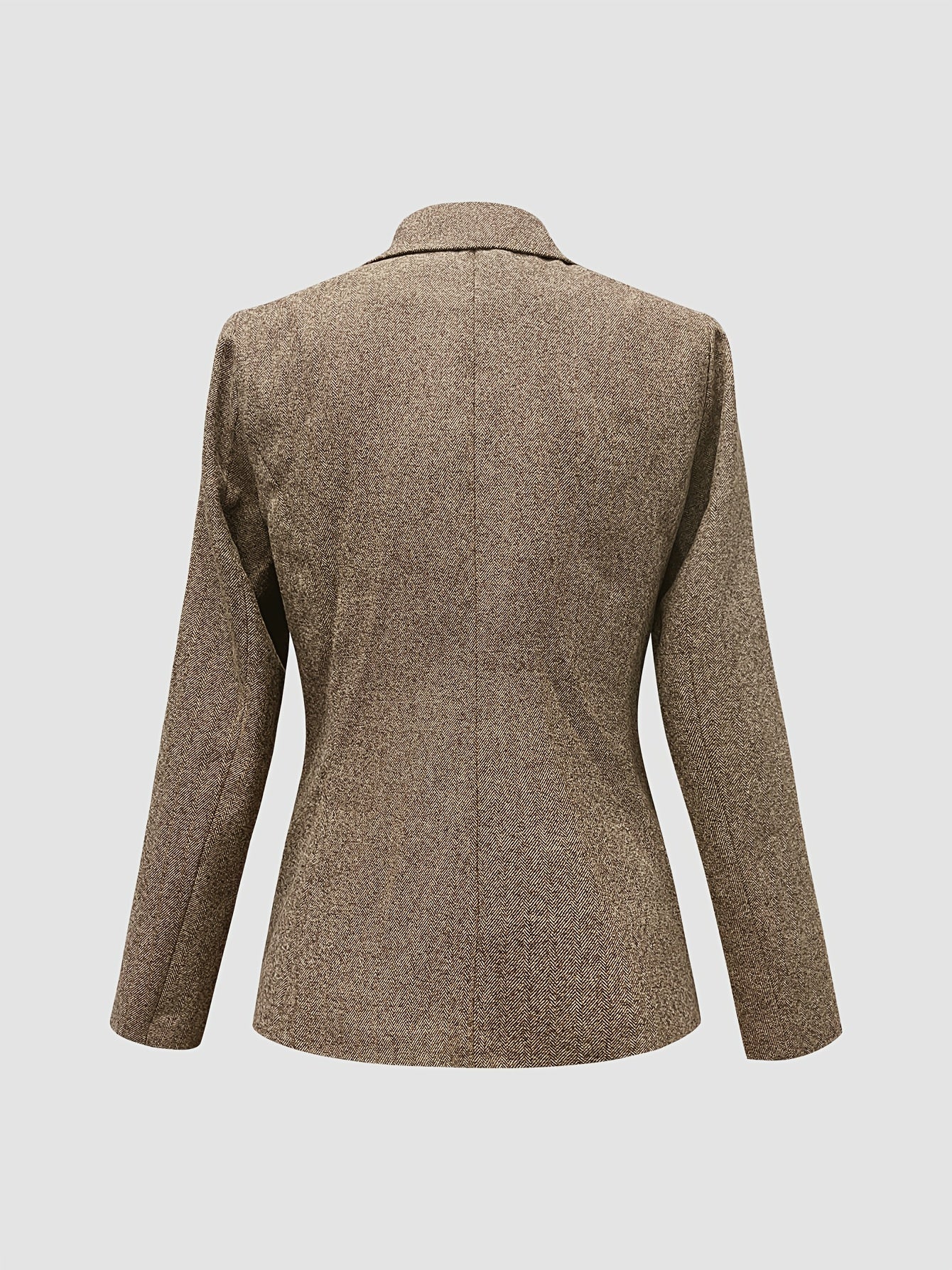 Wolmix Blazer – Gestructureerde H Vorm & Vrije Beweging - Glamorix