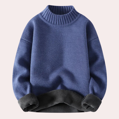Warme heren coltrui met fleece voering – STRAVEN - Glamorix