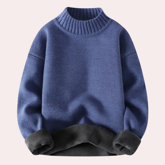 Warme heren coltrui met fleece voering – STRAVEN - Glamorix