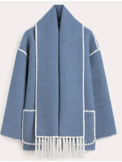 CELIA - Oversized stijlvolle warme sjaaljas voor dames
