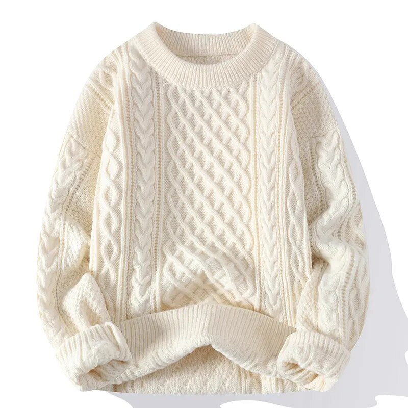 FINLEY - Cosy gebreide kabeltrui voor een tijdloze unisex stijl