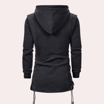 Lange herenjas met capuchon en waterafstotende afwerking – ARVEX - Glamorix