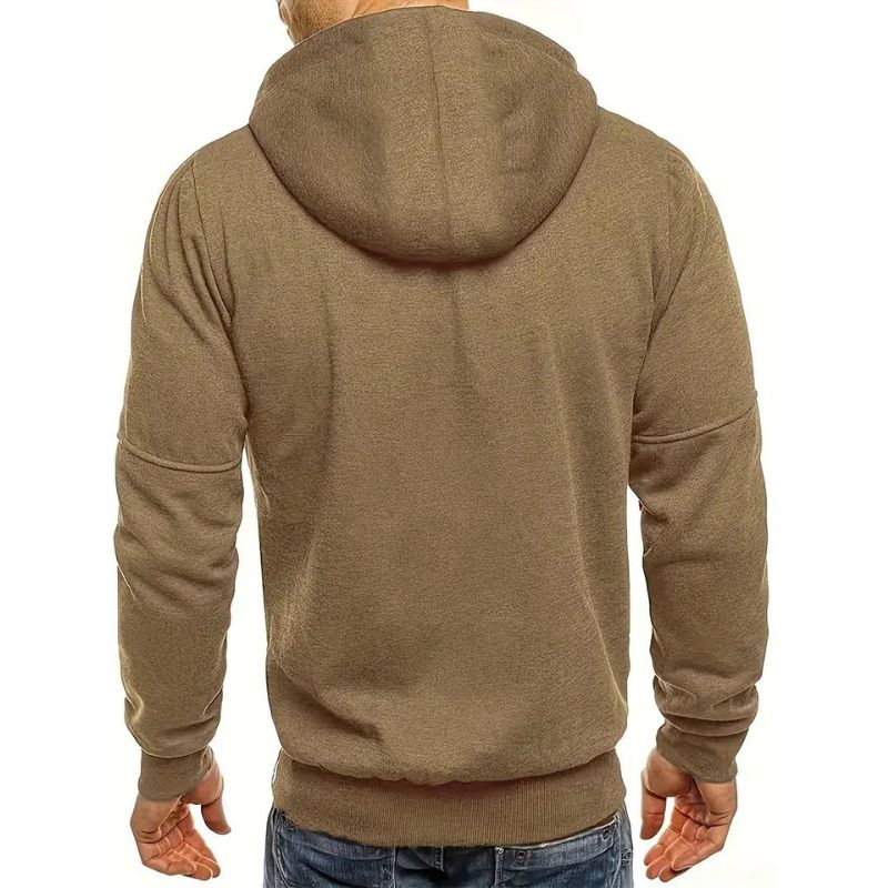 IVAN - Sudadera con cremallera y capucha ajustable para hombre - Glamorix