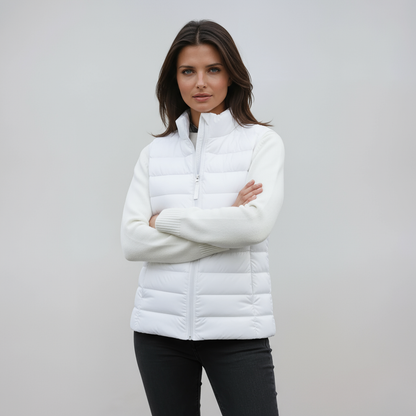 IVY – Gewatteerde dames bodywarmer met hoge kraag - Glamorix