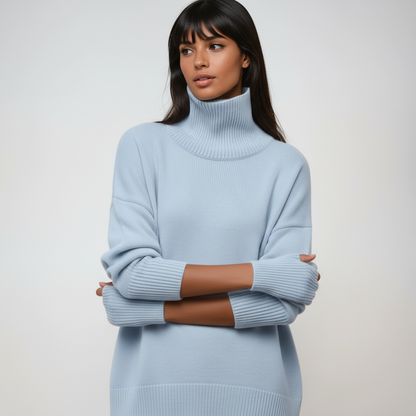 CAMELIA – Oversized dames coltrui met zachte feel en relaxte fit - Glamorix