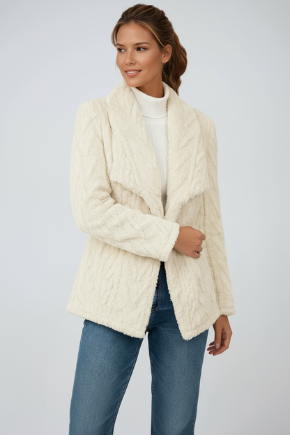 Teddy Jas Dames | Faux Fur & Open Voorzijde - Glamorix