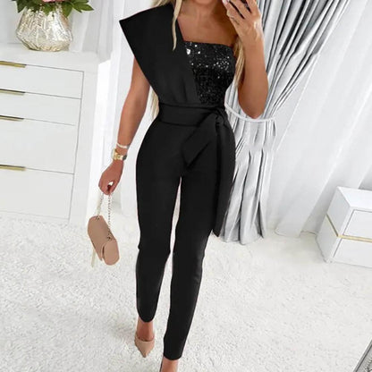 ELYSIA - Asymmetrische avondjumpsuit voor vrouwen