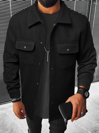 FELTON - Button-down jas met zakken en een stijlvolle look
