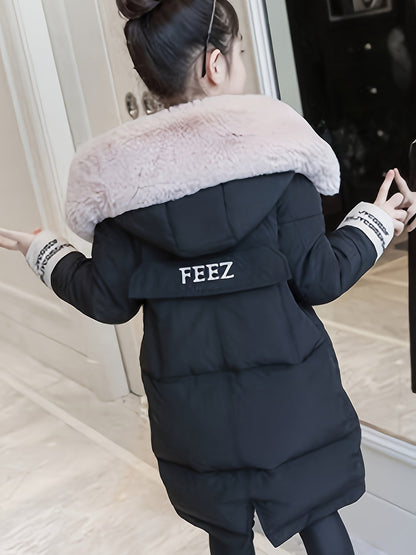 Vernice - Lange Winterjas met Capuchon voor Meisjes