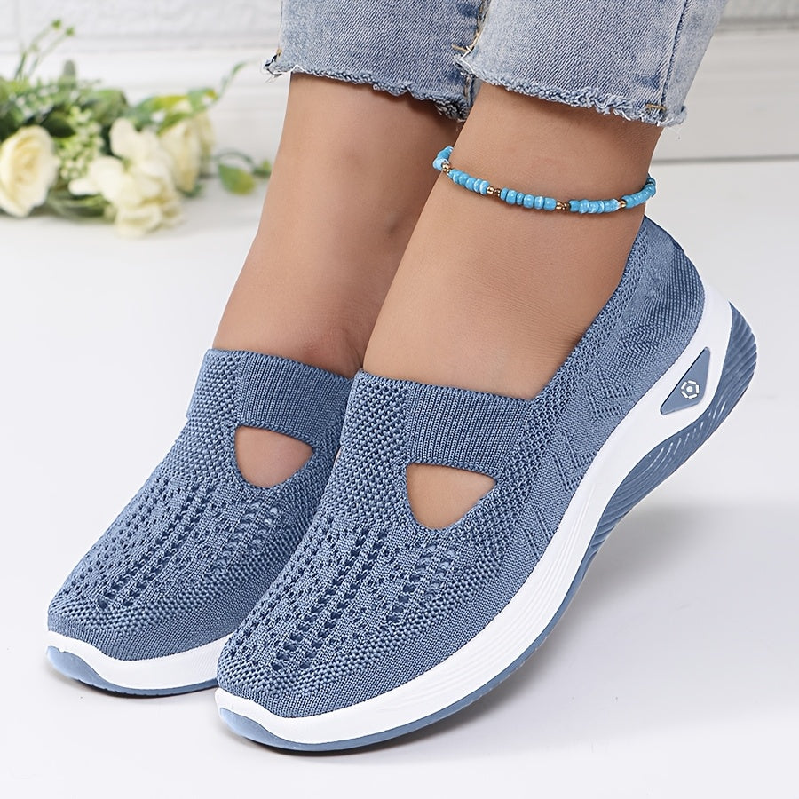 Ademende Lichtgewicht Sneakers met Orthopedische Ondersteuning voor Dames – AIRCOMFORT STEP - Glamorix