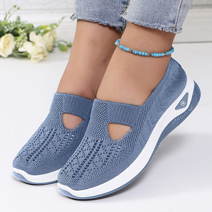 Ademende Lichtgewicht Sneakers met Orthopedische Ondersteuning voor Dames – AIRCOMFORT STEP - Glamorix