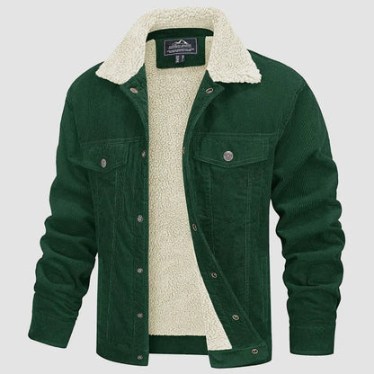 DANTE - Chaqueta de pana con forro de borrego para hombre - Glamorix
