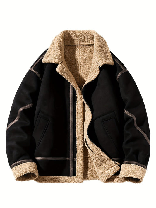 DANTE - Warme herenshearling jas met luxe uitstraling
