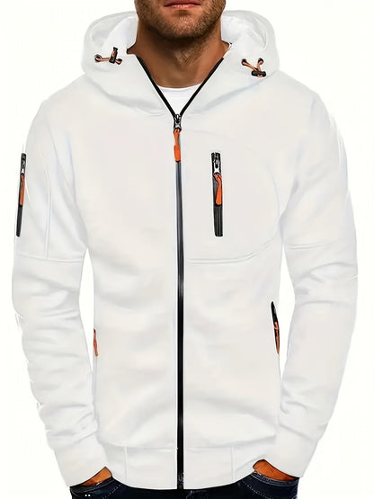 JASPER – Zip-up hoodie met verstelbare capuchon en ritszakken voor comfort en stijl