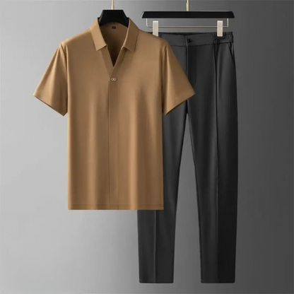 GRAYSON – Luxe Set voor Mannen met Polo en Pantalon