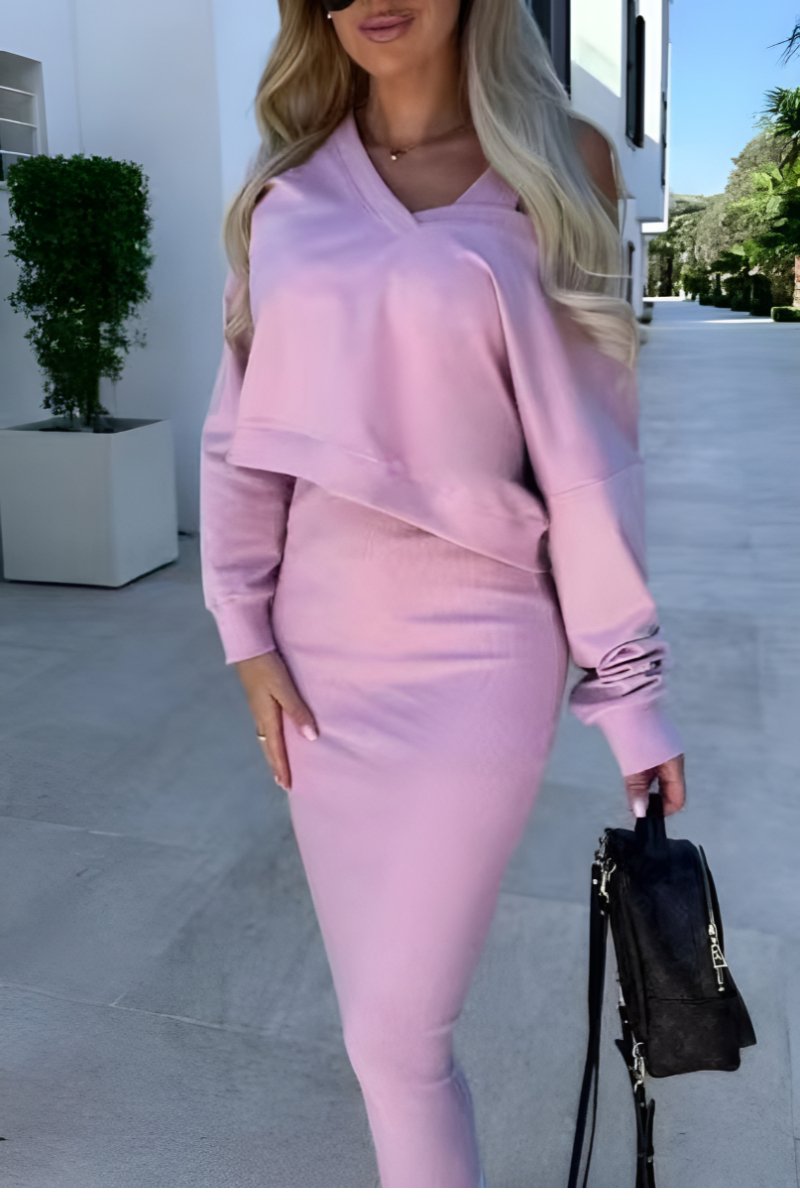 CELINA - Tweedelige bodycon rok set voor een stijlvolle look