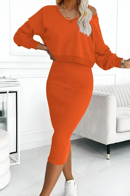 CELINA - Tweedelige bodycon rok set voor een stijlvolle look