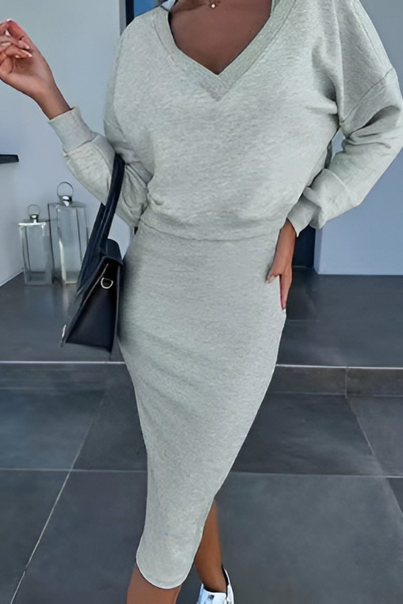 CELINA - Tweedelige bodycon rok set voor een stijlvolle look