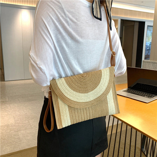 Handgemaakte geweven strandtas voor dames – Solenya BeachWeave - Glamorix