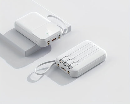 10.000mAh draagbare powerbank met snelladen en ingebouwde kabels – VOLTRIQ MINI10 - Glamorix
