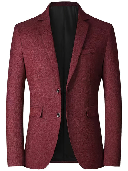 VICTOR - Getailleerde herenblazer met tweeknoopssluiting