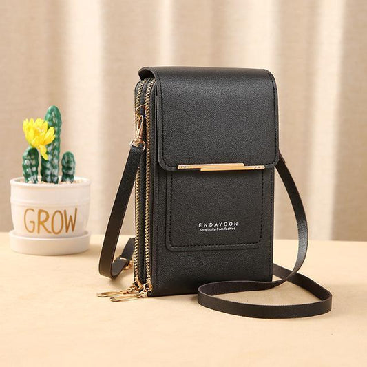 ARIA - Compacte crossbody telefoontas met multi-card houder