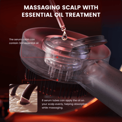 Hoofdhuidmassageborstel voor ontspanning, haargroei en diepe reiniging – ZENSCURA ScalpRelief - Glamorix