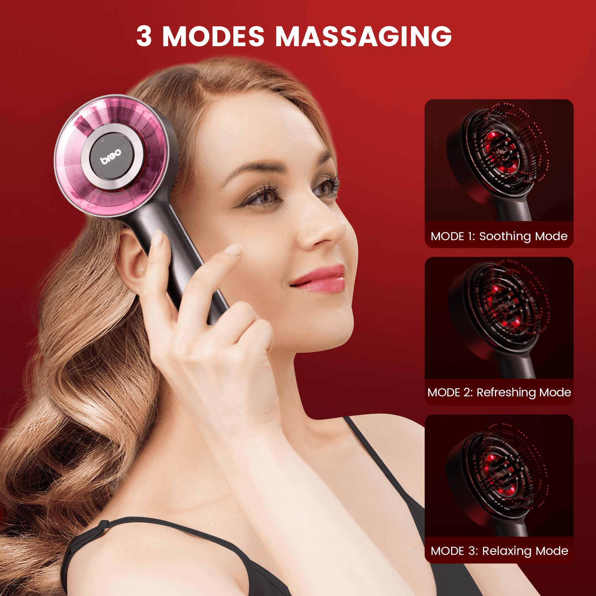 Hoofdhuidmassageborstel voor ontspanning, haargroei en diepe reiniging – ZENSCURA ScalpRelief - Glamorix
