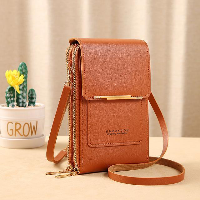 ARIA - Compacte crossbody telefoontas met multi-card houder