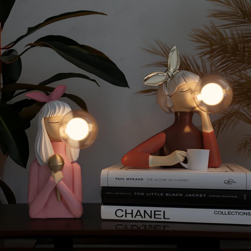 LUMIPLAY - Decoratieve tafellamp met speels figuurontwerp en LED-lamp