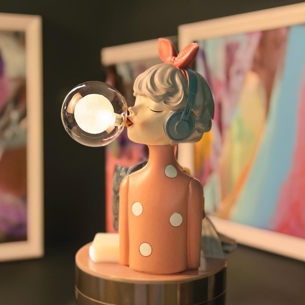 LUMIPLAY - Decoratieve tafellamp met speels figuurontwerp en LED-lamp