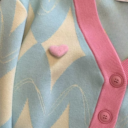 EMMA - Gestreept gebreid vest voor dames