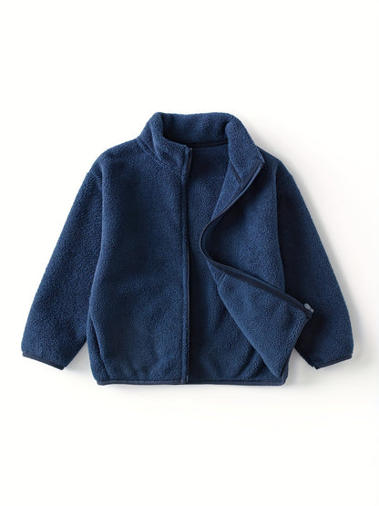 Fenley - Kinderjas van Polar Fleece in Effen Kleur voor Warmte en Comfort